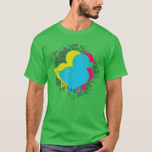 Camiseta Pato-de-Pata-Pato-Pato-Pássaro-do-Pato-fazenda