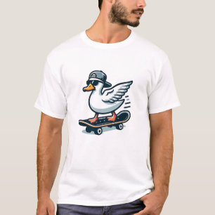 Camiseta Pato de skate - Gráfico Legal de patinagem animal