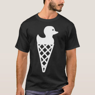 Camiseta Pato de um filhote preto de laboratório