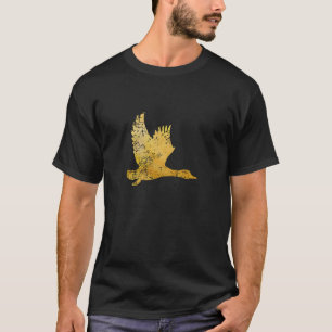 Camiseta Pato - Design de Pato Vintage - Pato-real Voador