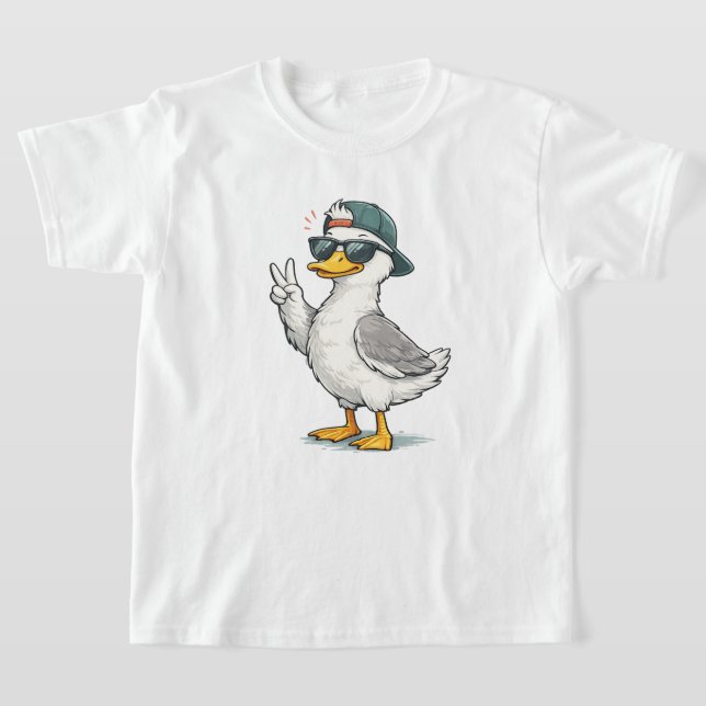 Camiseta Pato Divertido Crianças (Postura )