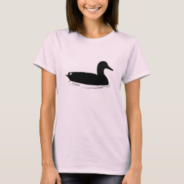 Camiseta Pato do pato selvagem na silhueta
