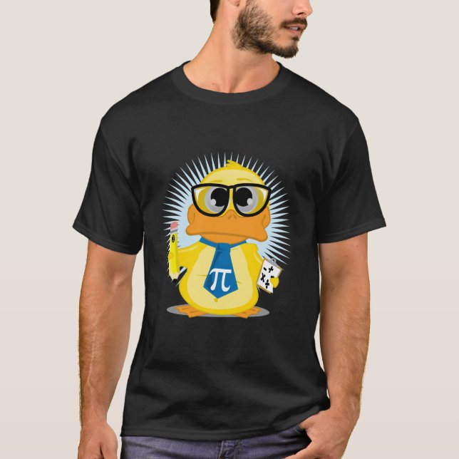 Camiseta Pato do professor de matemática (Frente)