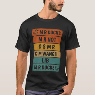 Camiseta Pato do Sr. Retro Vintage Piada Fonética Engraçada