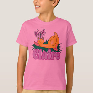 Camiseta pato dormindo com borboleta