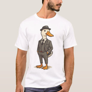 Camiseta Pato Elegante de Terno - Pato Cavalheiro