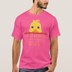 Camiseta Pato Engraçado Caça Anatidaephobia Fazenda Pato An