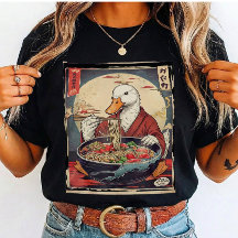 Pato Engraçado Comendo Ramen Japonês para estudant