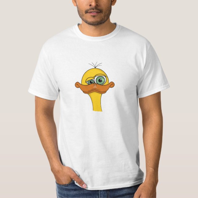Camiseta Pato engraçado dos desenhos animados (Frente)