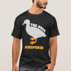 Camiseta Pato Engraçado Fazenda Sussurro Animal Canhoto Caç