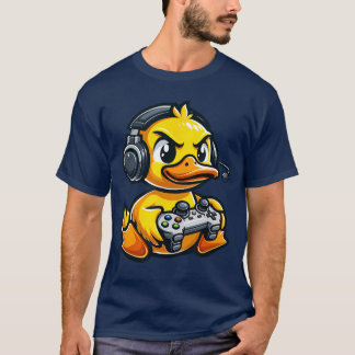 Camiseta Pato Engraçado Gamer Video Games Meninos Meninas a