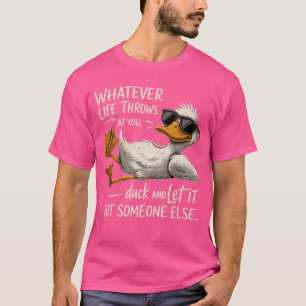 Camiseta Pato Engraçado Legal Citação Engraçada para Homens