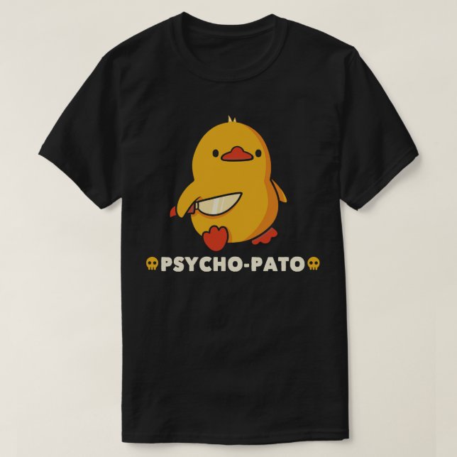 Camiseta Pato Engraçado Psycho Pato de Tobe Fonseca (Frente do Design)