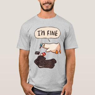 Camiseta Pato: "Estou Bem" – O Poster de Meme Mais Engraçad
