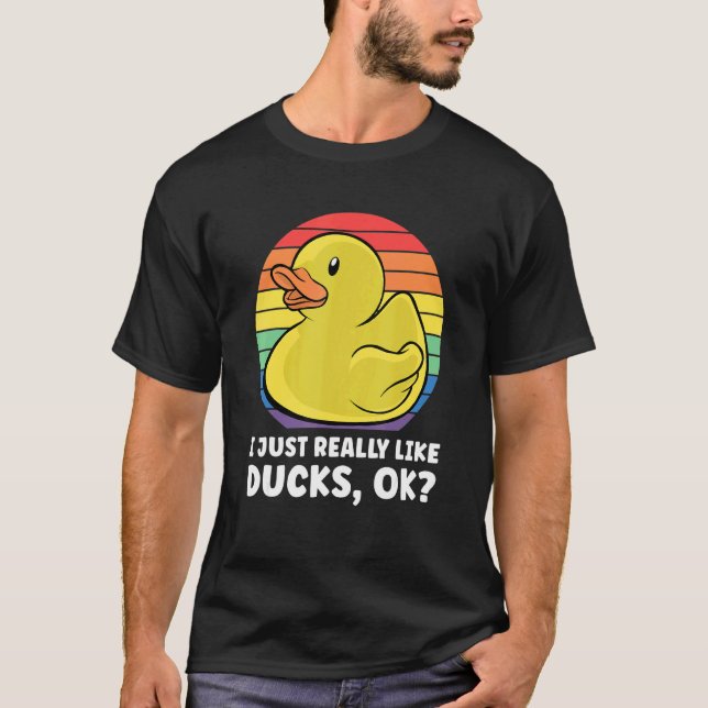 Camiseta Pato Eu Gosto Muito De Patos Ok 10 (Frente)