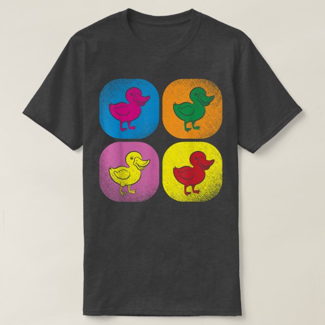 Camiseta Pato-Fazenda-Pata-Pássaro-Pop (Frente do Design)