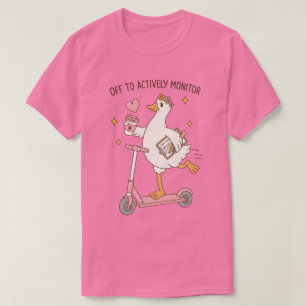 Camiseta Pato Fofo Profissional no Planejador Diário de Sco