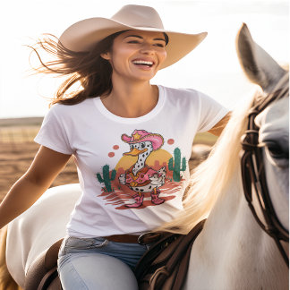 Camiseta Pato fuuny da Cowgirl