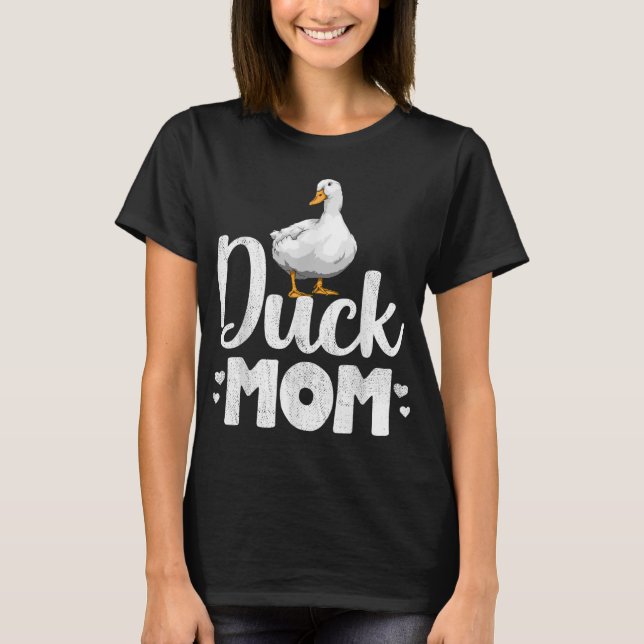 Camiseta Pato Mãe Engraçada Dons De Água (Frente)