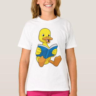 Camiseta Pato na Leitura com Livro