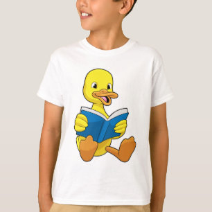 Camiseta Pato na Leitura com Livro