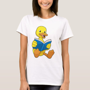 Camiseta Pato na Leitura com Livro