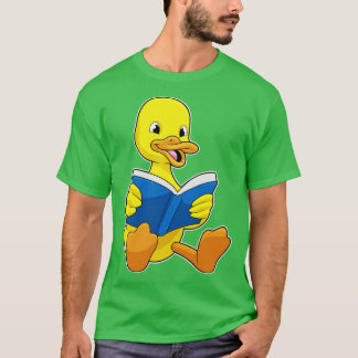 Camiseta Pato na Leitura com Livro