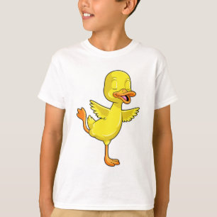 Camiseta Pato na Malhação de Yoga na perna