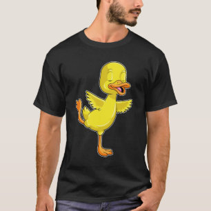 Camiseta Pato na Malhação de Yoga na perna
