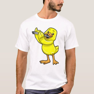 Camiseta Pato na Música com Flute
