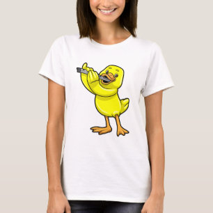 Camiseta Pato na Música com Flute