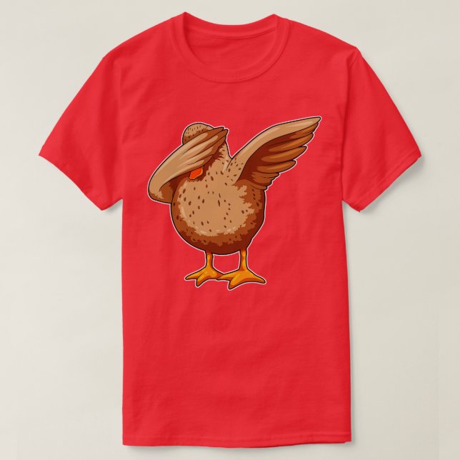 Camiseta Pato no Hip Hop Dance Dab (Frente do Design)