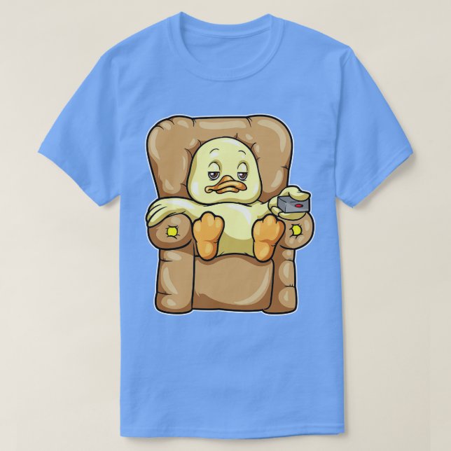 Camiseta Pato no sofá (Frente do Design)