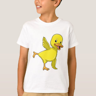 Camiseta Pato no Yoga Stretching