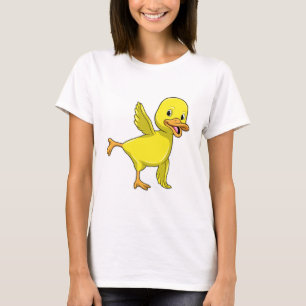 Camiseta Pato no Yoga Stretching
