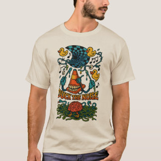 Camiseta Pato o Barulho – Arte Surreal de Pato Cerebral Caó