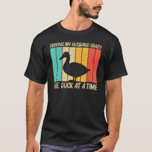 Camiseta Pato Para Mulheres Meninas Fazendeiros De Pato Caç