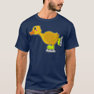 Camiseta Pato Patinação no gelo Patins Esportes de inverno
