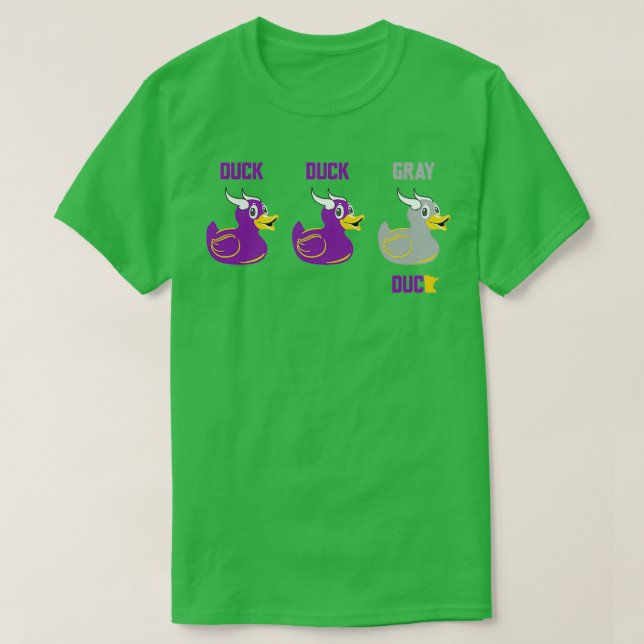 Camiseta Pato Pato Cinza Pato Pato (Frente do Design)