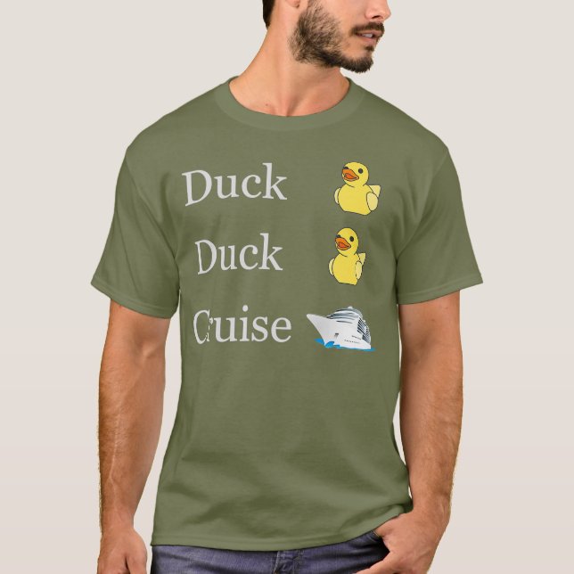 Camiseta Pato Pato Cruzado Patos Cruzadores Família diverti (Frente)