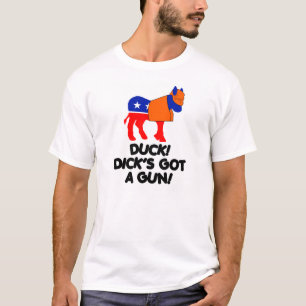 Camiseta Pato!  Pau obtido uma arma!