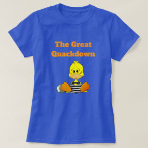 Camiseta Pato Prisioneiro Engraçado O Grande Quackdown