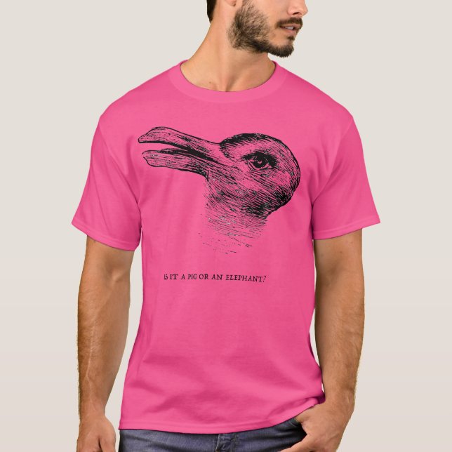 Camiseta Pato Rabino Ilusão Óptica (Frente)