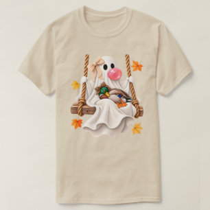 Camiseta Pato-real Coquete Fantasma Balanço Outono Dia das
