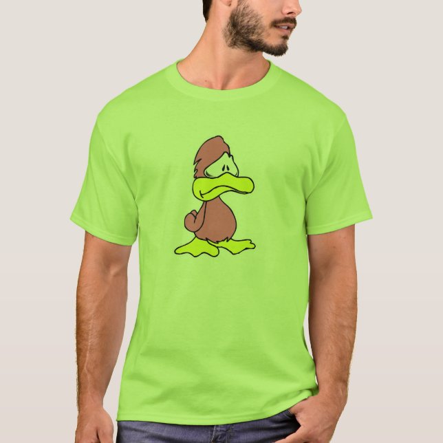 Camiseta pato rosa triste (Frente)