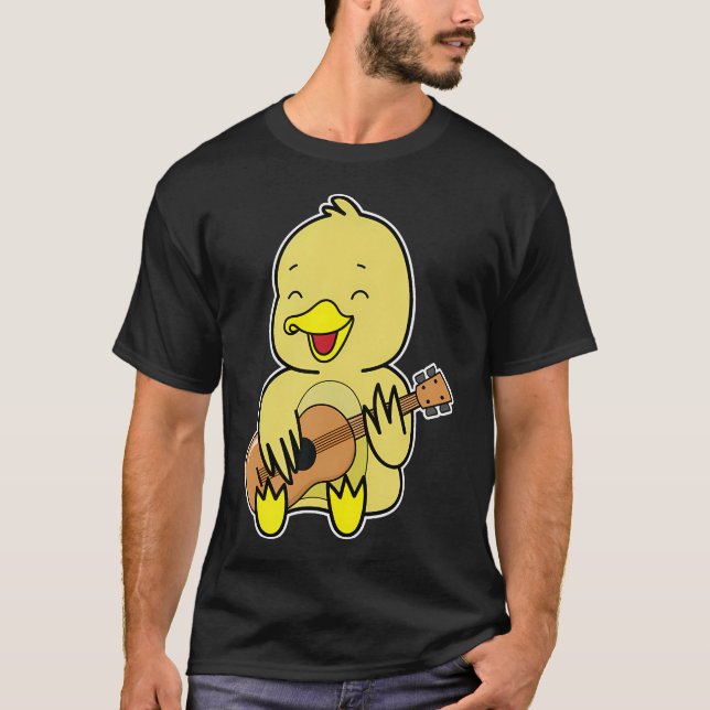Camiseta Pato Tocando Guitarra (Frente)