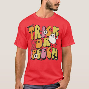 Camiseta Patologia A De Discurso De Trick Ou Retro Hallowee