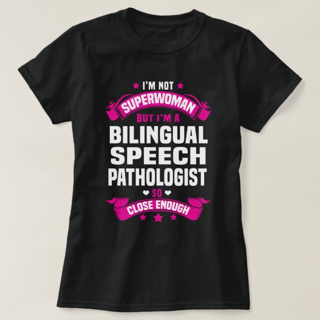 Camiseta Patologista Bilíngue de Voz (Frente do Design)