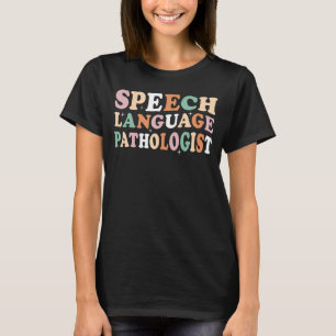 Camiseta Patologista da Língua Falada da Terapia de Voz Ret