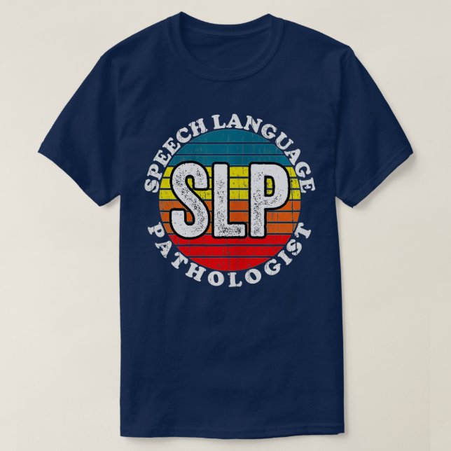 Camiseta Patologista de Língua de Voz - Terapêutica SLP Ret (Frente do Design)